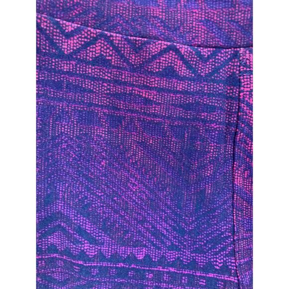 One Size LulaRoe Womens Leggings 3 Pair Assorted Purple Black Floral - Picture 3 of 8